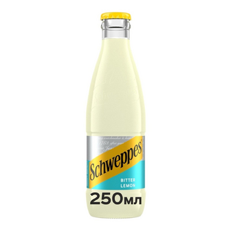 Напій Schweppes Original Bitter Lemon сильногазований, скло, 0.25л