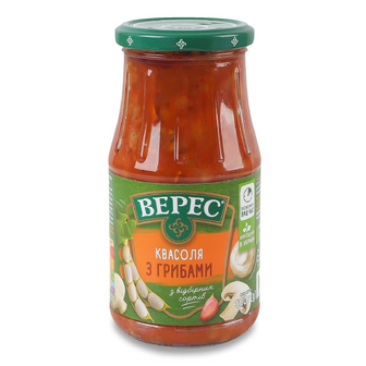 Квасоля «Верес» з грибами с/б, 500г