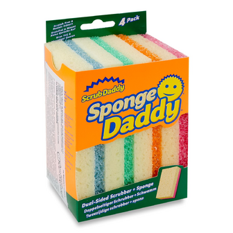 Губка кухонна Scrub Daddy Sponge Daddy двостороння, 4шт