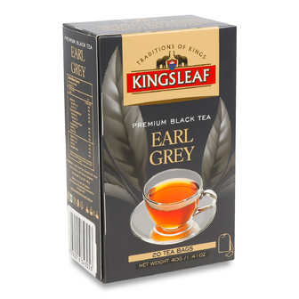 Чай чорний Kingsleaf Earl grey, 20*2г
