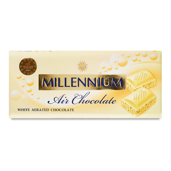 Шоколад білий Millennium пористий, 85г