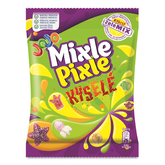Цукерки Jojo Mixle pixle sour з фруктовим смаком желейні, 80г
