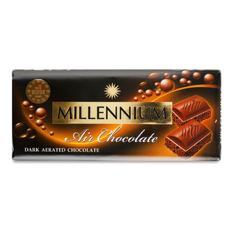 Шоколад чорний Millennium пористий, 85г
