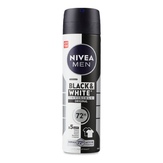 Дезодорант-спрей Nivea Men «Невидимий захист для чорного і білого», 150мл