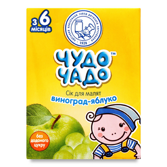 Сік «Чудо Чадо» виноградно-яблучний, 200мл