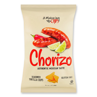 Чипси A-Maize-ing Chips зі смаком чорізо, 85г