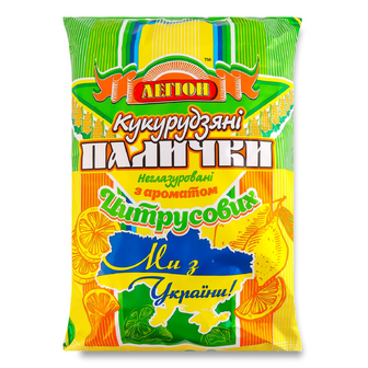 Палички кукурудзяні «Легіон» зі смаком цитруса, 150г