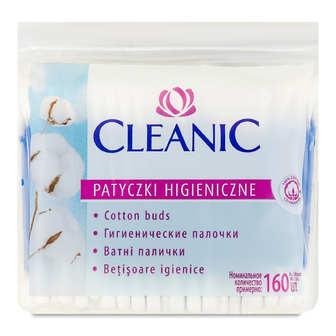 Палички ватні Cleanic 160, 160шт/уп