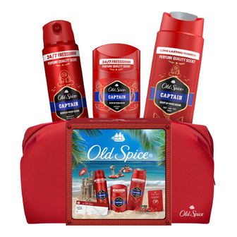 Набір Old Spice Captain дезодорант 50 мл + гель 2в1 250 мл + дезодорант 150 мл + косметичка, шт