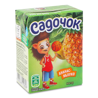 Нектар «Садочок» ананасово-яблучний неосвітлений, 0.2л