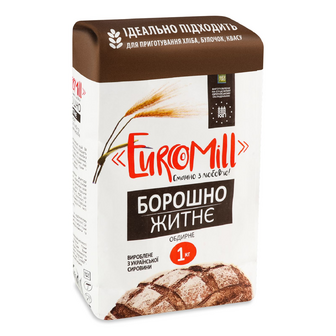 Борошно EuroMill житнє обдирне, 1кг
