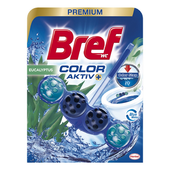 Блок туалетний Bref Color Aktiv Синя вода Евкаліпт, 50г