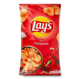 Чипси Lay's картопляні зі смаком паприки, 120г