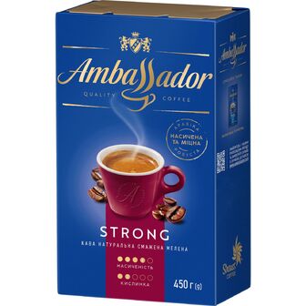 Кава мелена Ambassador Strong, 450г