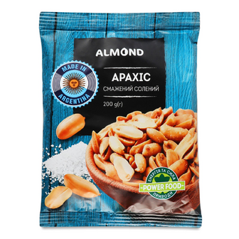 Арахіс Almond смажений солоний, 200г