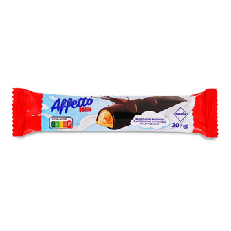 Батончик PREMIA Affetto вафельний з молочною начинкою, 20г