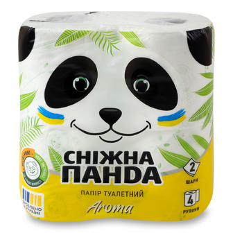 Папір туалетний «Сніжна панда» «Арома», 4шт