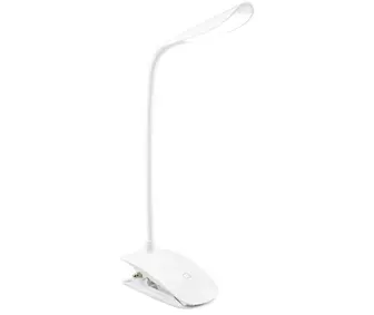 Настільна LED лампа ColorWay Flexible & Clip з вбудованим акумулятором White (CW-DL04FCB-W)