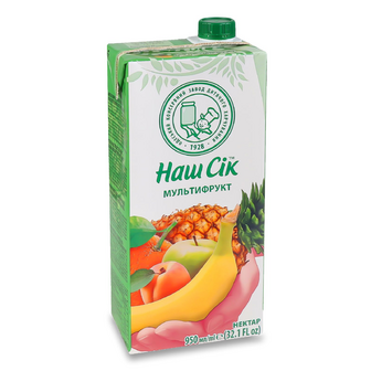 Нектар Наш Сік мультифруктовий, 0.95л