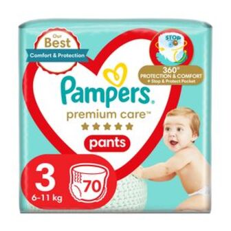 Підгузки-трусики Pampers Premium Care Pants розмір 3 (6-11 кг), 70 шт