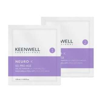 Ліфтингова альгінатна маска для обличчя Keenwell Neuro-K Pro-Age 03 з антивіковими пептидами, 130 мл + 15 г