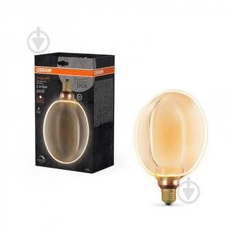 ВИТРИНА! Лампа светодиодная Ledvance Vintage 1906 Globe 183 Filament O Lamp DIM 800K Gold 4 Вт E27 1800 К 220 В прозрачная