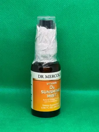 Вітамін D3, Vitamin D, Dr. Mercola, підтримує імунітет та здоров'я суглобів, смак апельсина, 5000 МО, 25 мл.