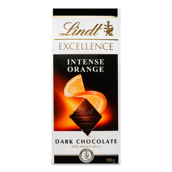 Шоколад Lindt Excellence швейцарський з апельсином, 100г