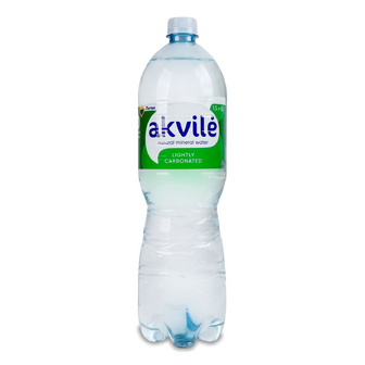 Вода мінеральна Akvile слабогазована, 1.5л