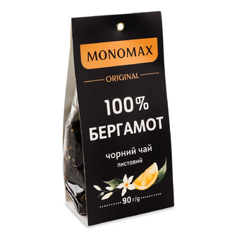 Чай чорний Monomax Original 100% бергамот листовий, 90г