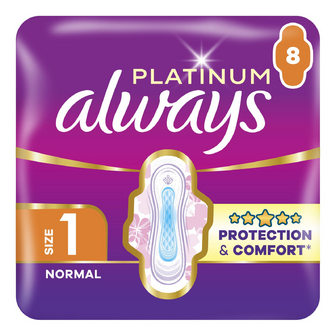 Гігієнічні прокладки Always Platinum Normal 1, 8шт