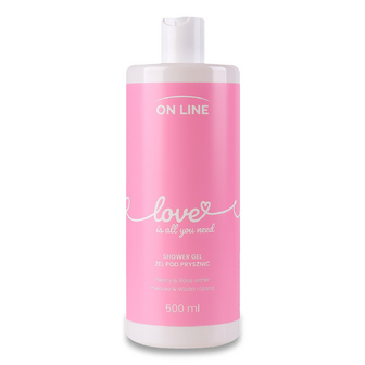 Гель для душу On Line Love з рожевою водою, 500мл