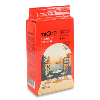 Кава мелена Mioro Coffee Premium Espresso, 250г