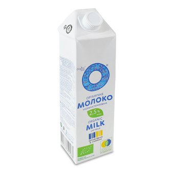 Молоко ультрапастеризоване Organic Milk органічне 2,5%, 950г