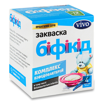 Закваска бактеріальна Vivo біфікід, 4*0.5г