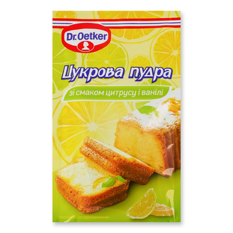 Пудра цукрова Dr.Oetker зі смаком цитрусу і ванілі, 50г