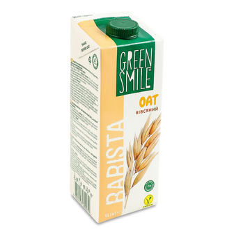 Напій ультрапастеризований Green Smile Barista вівсяний 2,5%, 1л