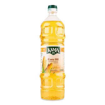 Олія кукурудзяна «Кама» рафінована дезодорована, 1л
