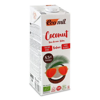 Молоко Ecomil органічне з кокоса без цукру, 1л