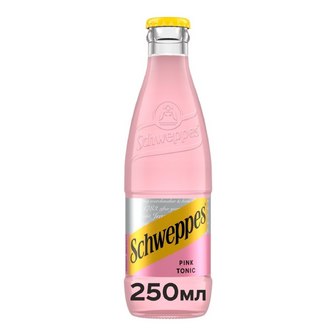 Напій Schweppes Pink Tonic безалкогольний сильногазований, с/п, 0.25л