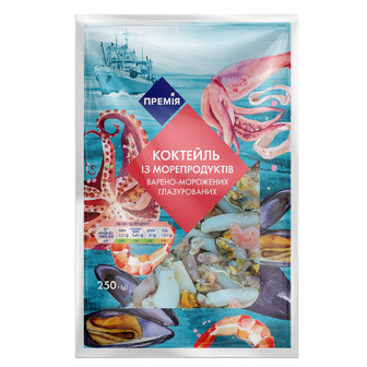 Коктейль морський «Премія»® варено-морожений, 250г