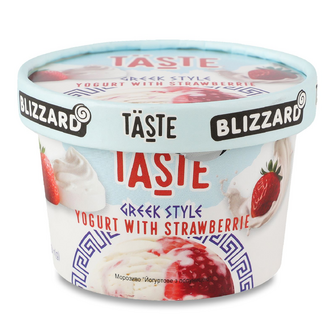 Морозиво Blizzard Taste Йогуртове з полуницею 10%, 90г