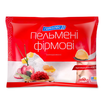 Пельмені «Геркулес» «Фірмові», 400г