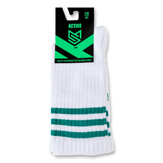Шкарпетки Movement Standard 0350 00 біло-зелені р. 38-41, 1 пара