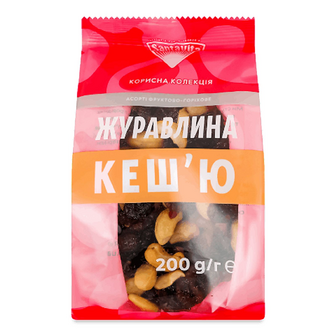 Асорті Santa Vita Журавлина-кеш'ю фруктово-горіхова, 200г