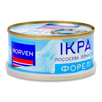 Ікра лососева Norven Форелі зерниста з/б, 110г