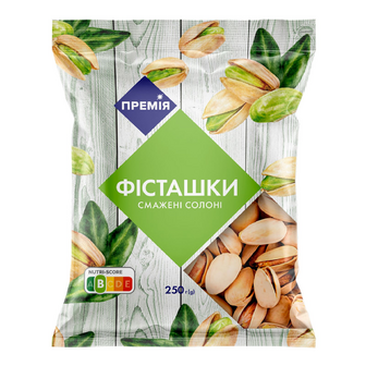 Фісташки «Премія»® смажені солоні, 250г