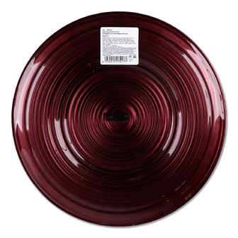 Тарілка ArdaCam Oslo metallic бордо 28 см, шт