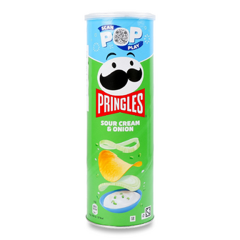 Чипси Pringles зі смаком сметани та цибулі, 165г