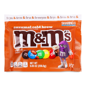 Драже M&M'S карамель-кава колд брю, 256.6г